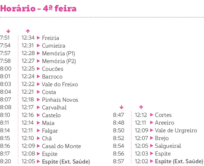 EXT SAÚDE ESPITE -HORARIOS